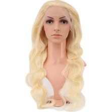 Gerçek Front Lace Dalgalı Platin Tül Peruk / 70/75CM