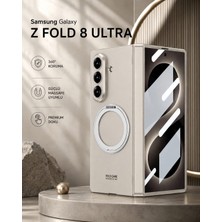 Monsgeek Samsung Galaxy Z Fold 8 Ultra Uyumlu Magsafe Kılıf Standlı Kamera Korumalı Premium Kapak Mat Tasarım