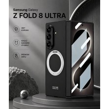Monsgeek Samsung Galaxy Z Fold 8 Ultra Uyumlu Magsafe Kılıf Standlı Kamera Korumalı Premium Kapak Mat Tasarım
