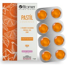 Fitomer C Vitamini Kuşburnu Portakal Yağı ve Çinko İçeren 16’Lı Pastil