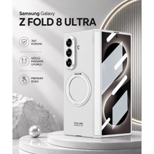 Monsgeek Samsung Galaxy Z Fold 8 Ultra Uyumlu Magsafe Kılıf Standlı Kamera Korumalı Premium Kapak Mat Tasarım