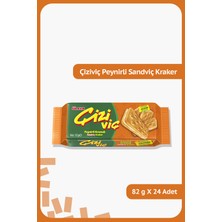 Ülker ÇİZİVİÇ Peynirli Sandviç Kraker - 90 gram - 24 Adet