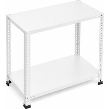 Ayyıldız Raf 2 Katlı Çelik Raf 31X93X100 cm – Dayanıklı Metal Depolama Rafı – Ev Tipi Ayakkabı Rafı