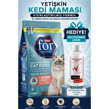 Flexi For Somon Balıklı Kısırlaştırılmış Kedi Maması 1,5 kg Whiteveterinay Multivitamin Liquid Cat&dog 100 ml Hediye