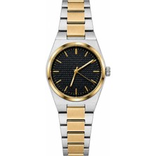Aybars Erkek Kol Saati, Çelik Kordon, Siyah Kadran Quartz Analog Bilek Saati
