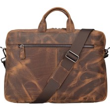 BloominBag Bloom Urban Shield 15-16 Inç Saddle Heritage Deri Laptop / Macbook Çantası