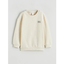 Lc Waikiki Yeni Sezon Bisiklet Yaka Baskılı Erkek Çocuk Sweatshirt