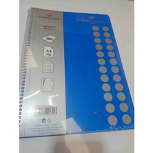 Faber Castell Notebook 100 Yaprak Karelı A4 Spırallı Defter