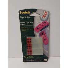 3m Scotch Crystal Clear Pre-Cut Tape Strip Refills 19MM x 50 mm