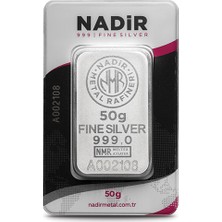 Harem Altın 50 Gram Gümüş Külçe