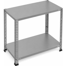 Ayyıldız Raf 2 Katlı Çelik Raf 43X93X100 cm – Dayanıklı Metal Depolama Rafı – Ev, Iş Yeri, Depo ve Mağaza Kullanımına Uygun