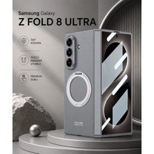 Monsgeek Samsung Galaxy Z Fold 8 Ultra Uyumlu Magsafe Kılıf Standlı Kamera Korumalı Premium Kapak Mat Tasarım