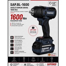 SAPPOWERSAP-BL-1600  Akülüsomun Sıkma 1600NM