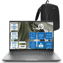 Hp Zbook 8 x G2I Ws Intel Core Ultra7 356H Aı 64GB Ddr5 2tb SSD 8GB/RTXPRO1000 Blackwell 16 "WUXGA(1920X1200)IPS 400NIT %100 Srgb Freedos Taşınabilir Mobil Iş Istasyonu WSDN9T2ESF24+ZETTAÇANTA