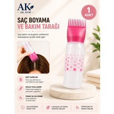 Ak Avm 1 Adet Taraklı Saç Boyama Şişesi Bakım Kremi Yağı ve Şampuan Uygulama Şişesi