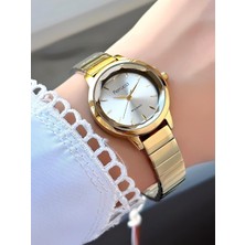 Ferrucci Milano Krem Kadran Rose Gold Metal Kordon Kadın Kol Saati