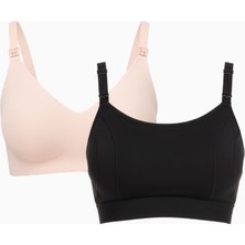 Momcozy YN21 & YN08 Dikişsiz Emzirme ve Süt Sağma Sütyeni Seti