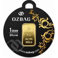 Topaloğlu 1 Gram 24 Ayar 995 Külçe Altın – Sertifikalı