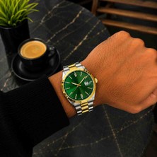 Engineer's Accessories Erkek Saati Çelik Takvimli Yeşil