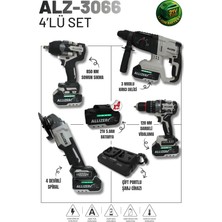 Allizer ALZ-3066 21V 5.0AH Profesyonel Akülü 4'lü Set