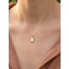 Topaloğlu 8 Ayar Altın Minimal Külçe Kolye