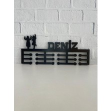 14 Design Kişiye Özel Halk Oyunları Kadın - Erkek Figür Madalya Askısı - 10 mm Kalınlıkta Mdf – Sporcu Askılığı