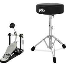 Pdp Drums 700 Serisi 2 Parça Aksam Paketi (Tabure & Single Kick Pedalı)