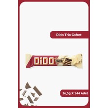 Ülker Dido Trio - Beyaz, Bitter, Sütlü - 36.5 gram - 144 Adet