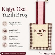 Kişiye Özel Nakışlı Yazılı Broş | Isimli Yaka Aksesuarı | 25 Harfe Kadar Kişiselleştirilebilir