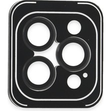 Alvera iPhone 16 Pro Max Pvd Metal Kamera Lens - Siyah