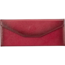 BloominBag Prısma Classic Red Deri Gözlük Kılıfı – Mıknatıslı Üçgen Tasarım