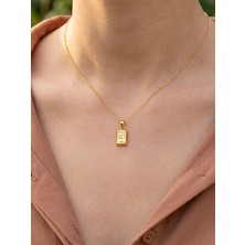 Topaloğlu 8 Ayar Gold Külçe Kolye