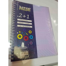 Nise Nıse 2 Karelı 1 Çızgılı Spırallı Defter A4 120 Sayfa