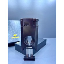 Cohiba 2 Torch Pürmüz Alevli Puro Makas ve Delicili Profesyonel Çelik Çakmak