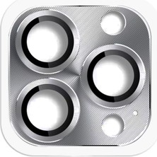 Alvera iPhone 16 Pro Max Pers Alüminyum Kamera Lens - Gri