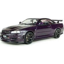 1:43 Ölçek Solido 1999 Nissan Skyline Gt-R (BNR34) Nismo Parts Diecast Metal Minyatür Model Araba 10CM