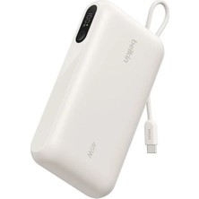 Belkin BPB030HQSA Ultracharge 20000MAH 45W Dahili Usb-C Kablolu Dijital Göstergeli Powerbank - Kum Rengi