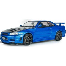 1:43 Ölçek Solido 2005 Nissan Skyline Gt-R (BNR34) Nismo Parts Diecast Metal Minyatür Model Araba 10CM
