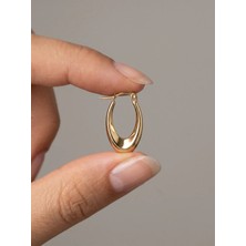 Topaloğlu 14 Ayar Altın Damla Model Küpe