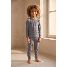 Bony Socks Erkek Çocuk Savaş Uçağı Desenli Pijama Takımı