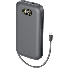 Belkin BPB040HQCH Ultracharge Pro 27.000MAH 240W Dahili Usb-C Kablolu Dijital Göstergeli Laptop Powerbank - Antrasit