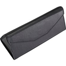 BloominBag Prısma Noir Black Deri Gözlük Kılıfı – Mıknatıslı Üçgen Tasarım