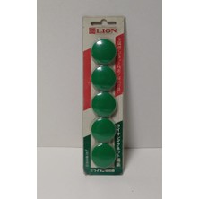 Düzey Lion Ln-30 Magnet 30 mm Mıknatıs Yeşil 5'li