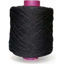 Bevella Macrame Cord 2 mm 1 kg Ince Zincir Cotton, Makrome Ipi Siyah Renk
