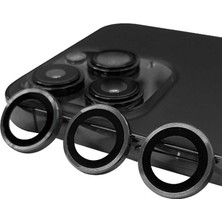 Alvera iPhone 13 Pro Max Raze Metal Kamera Lens - Gri
