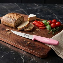 Aryıldız Basic Dişli Sebze Bıçağı Pembe 11 cm