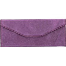 BloominBag Prısma Mulberry Wine Deri Gözlük Kılıfı – Mıknatıslı Üçgen Tasarım