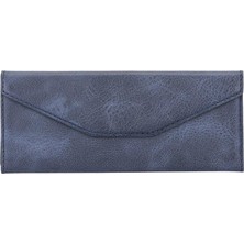 BloominBag Prısma Twilight Navy Deri Gözlük Kılıfı – Mıknatıslı Üçgen Tasarım