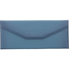BloominBag Prısma Deep Ocean Blue Deri Gözlük Kılıfı – Mıknatıslı Üçgen Tasarım