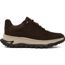 Derimod Erkek Kahverengi Bağcıklı Kalın Tabanlı Nubuk Deri Casual Sneaker WM790004DN